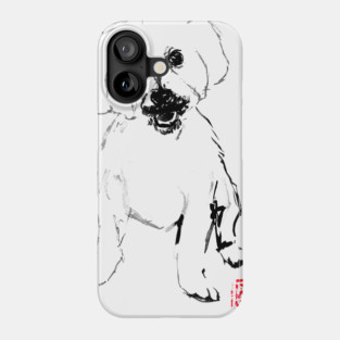 small white dog Phone Case