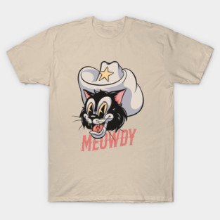 Howdy Meowdy - Cowboy Cat Retro Mascot | Howdy T-Shirt