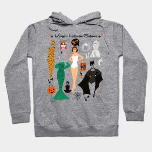 Margie's Halloween Costumes Paper Doll Art Hoodie