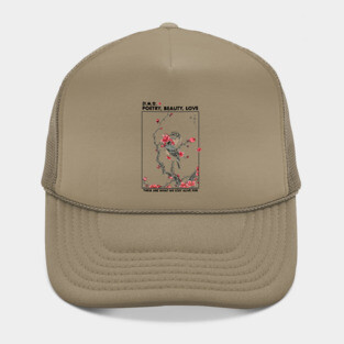 Japanese art style traditional Birds Poetry beauty love Hat
