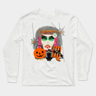 Vintage Halloween Vignette Long Sleeve T-Shirt