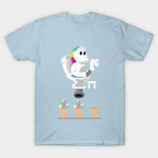 Rainbow Unicorn Ice Cream T-Shirt