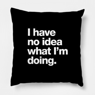 I have no idea what I'm doing. Pillow
