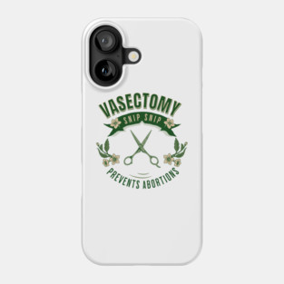 Vasectomy Prevents Abortion Phone Case