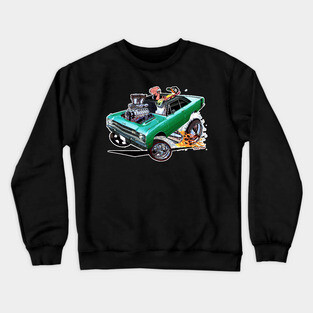 BULLSEYE 1969 Dodge Dart green Crewneck Sweatshirt