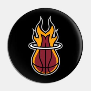 Miami Basketball Pin