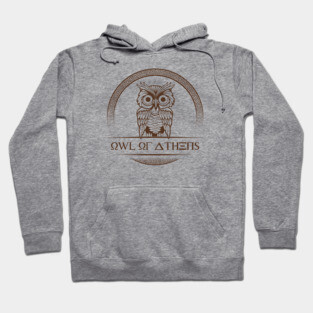 'Owl Of Athens' Awesome Athens Greek Mythology Gift Hoodie