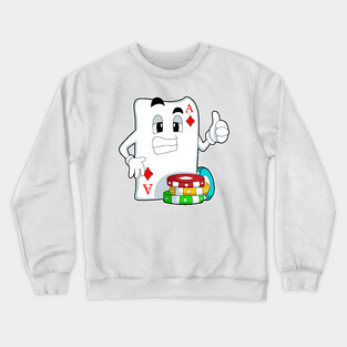 Poker Poker card Poker chips Crewneck Sweatshirt