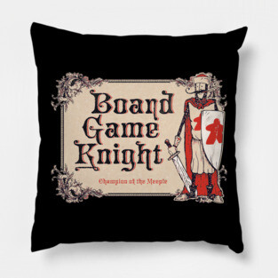 Board Game Knight Plaque Shirt Pillow