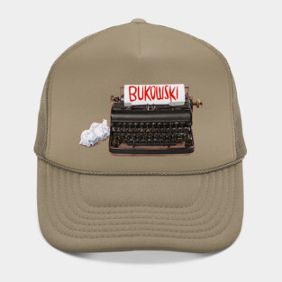 Typewriter Bukowski, Gift for Writer Hat