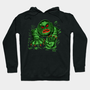 Vintage Halloween lagoon monster for dark colors Hoodie