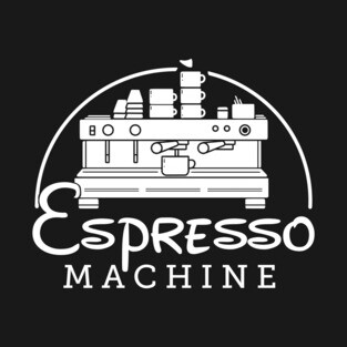 Espresso Machine (White Print Edition) T-Shirt