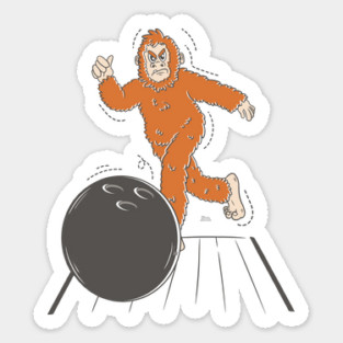 Bigfoot Bowling Sticker