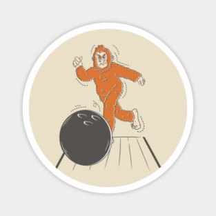 Bigfoot Bowling Magnet