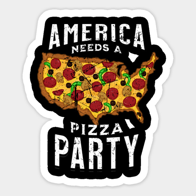 America Needs a Pizza Party Magnet by belownormal