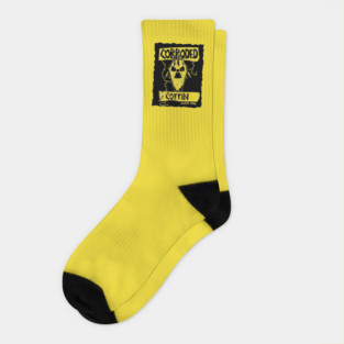 Corroded Coffin Metal Logo Thrash Socks