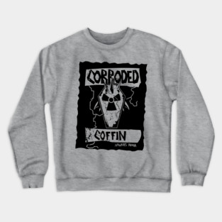 Corroded Coffin Metal Logo Thrash Crewneck Sweatshirt