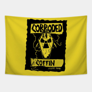Corroded Coffin Metal Logo Thrash Tapestry