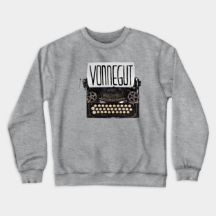 Typewriter Vonnegut, Gift for Writer Crewneck Sweatshirt