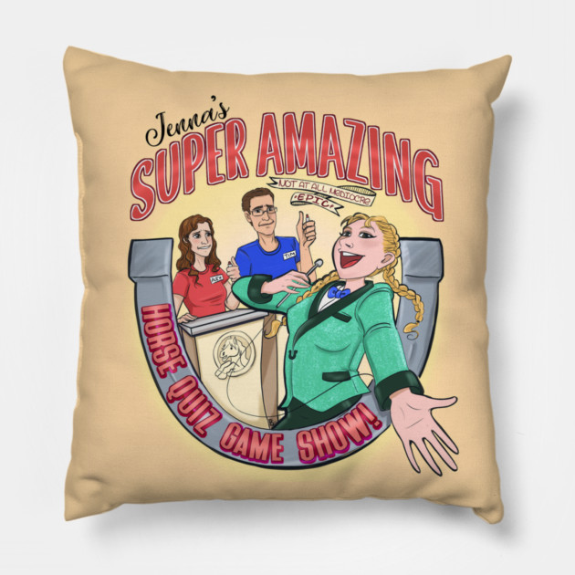 J.S.A.N.A.A.M.E.H.Q.G.S (yellow!) by ASwanNamedEmily Pillow by Horse Girls