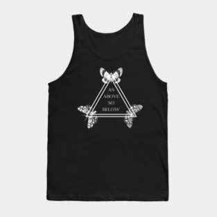 As Above So Below Moths Tank Top