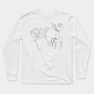 Table Flip Angry Rage Quit Desk flip Mad Angry Meme guy Long Sleeve T-Shirt