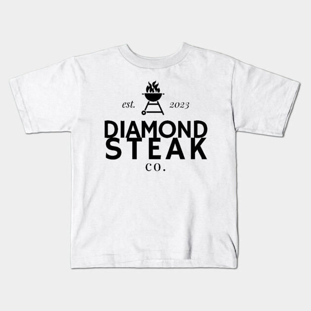 Diamond Steak Co. Logo - from "The Accidental Swipe" Kids T-Shirt by Nerdy Romantics Fan Shop*