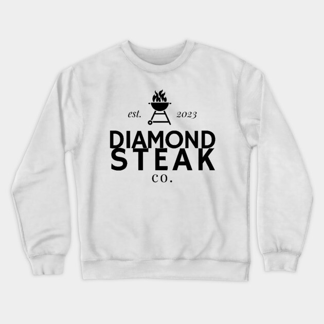 Diamond Steak Co. Logo - from "The Accidental Swipe" Crewneck Sweatshirt by Nerdy Romantics Fan Shop*