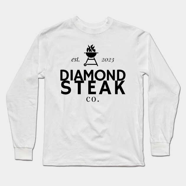 Diamond Steak Co. Logo - from "The Accidental Swipe" Long Sleeve T-Shirt by Nerdy Romantics Fan Shop*