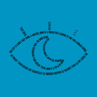 Private Eye Monologue (Black Text) T-Shirt