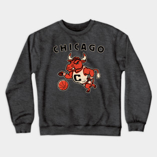 Vintage Bulls Mascot Crewneck Sweatshirt