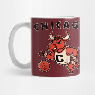 Vintage Bulls Mascot Mug