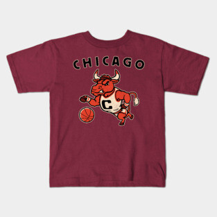 Vintage Bulls Mascot Kids T-Shirt