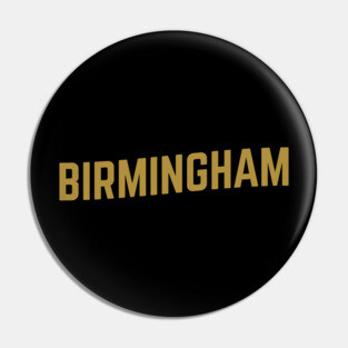 Birmingham City Typography Pin