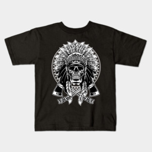 Native American Skull Kids T-Shirt