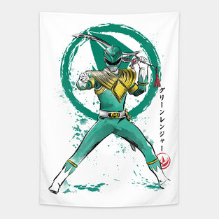 Green Ranger sumi e Tapestry