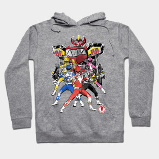 Power Rangers sumi e Hoodie