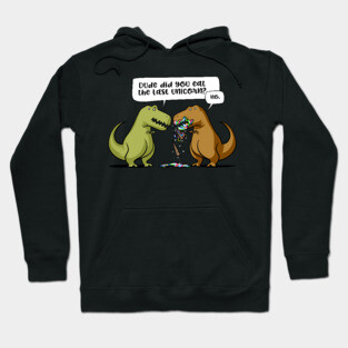 T-Rex Dinosaur Dude Did You Eat The Last Unicorn Hoodie