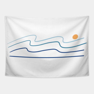 Summer Waves Tapestry