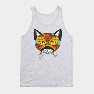Lucha Libre Mask Cat Tank Top