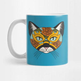 Lucha Libre Mask Cat Mug