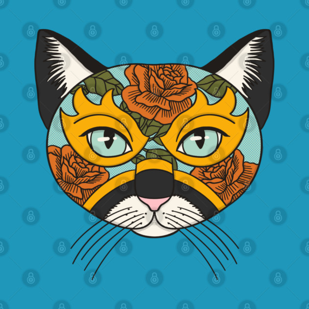 Lucha Libre Mask Cat by Tamara Lance