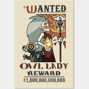 WANTED OWL LADY Posters and Art