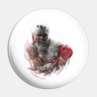 Muhammad Ali Serious Punch Pin