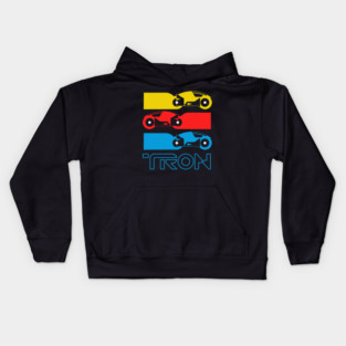 Tron light cycle bikes Kids Hoodie