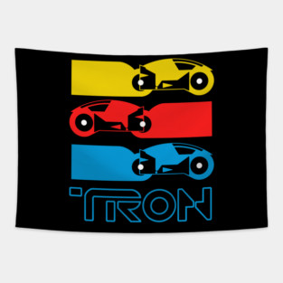 Tron light cycle bikes Tapestry