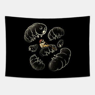 Water Bear Tardigrade Micro Cosmos by Tobe Fonseca Tapestry