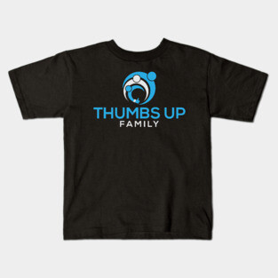 Thumbs Up Family White Font Kids T-Shirt