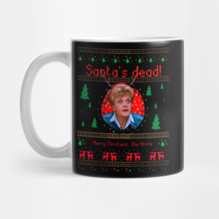 Jessica Fletcher is on the Christmas Case! Murder She Wrote Mug