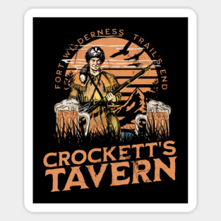 Crockett's Tavern Fort Wilderness Trail's End Orlando Lodge and Resort Distressed Look Magnet